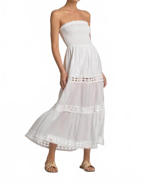 ELAN Dresses & Skirts - NEW ELAN women's soli maxi dress in white